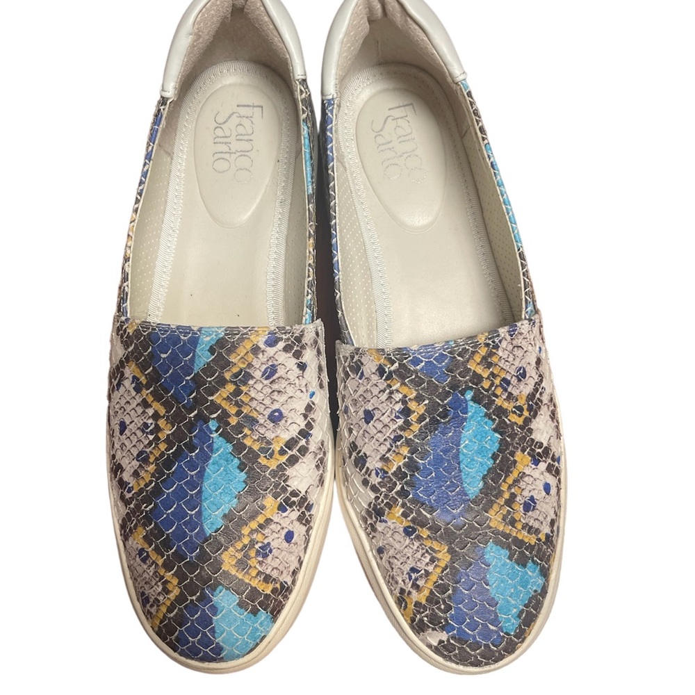Franco Sarto Sneaker Blue Snakeskin